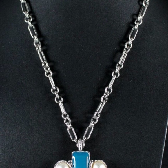 Chanel 13S Silver Maltese Cross Pendant Necklace - Picture 10 of 11